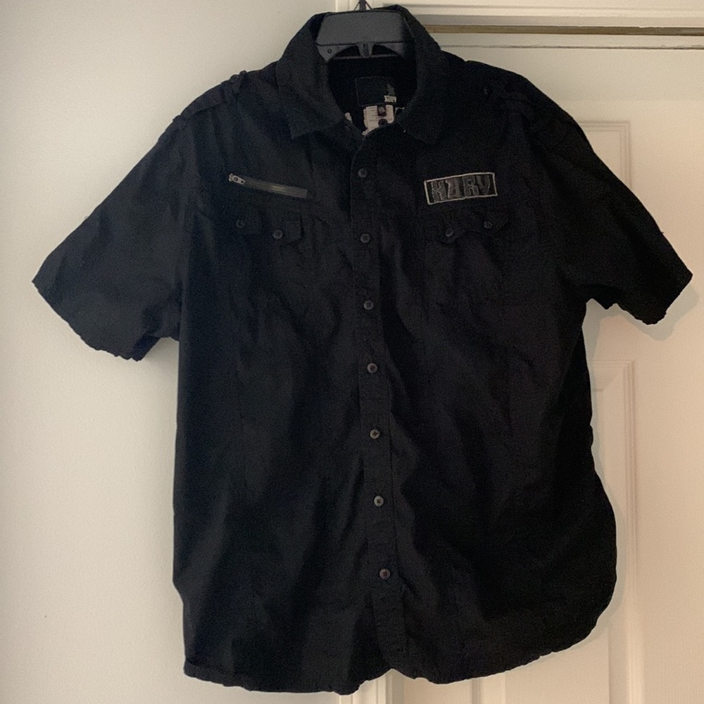 KARV mens shirt size XXL Short Sleeve Button-Up Shirt